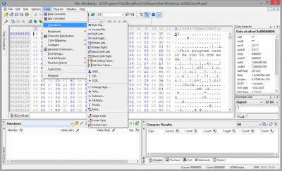 Capture d'écran de l'application Hex Workshop - #5