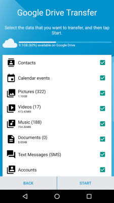 Capture d'écran de l'application BlackBerry Content Transfer - #5