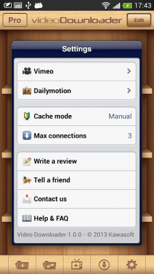 Capture d'écran de l'application Dailymotion & Vimeo Downloader - #19