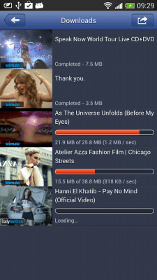 Capture d'écran de l'application Dailymotion & Vimeo Downloader - #22