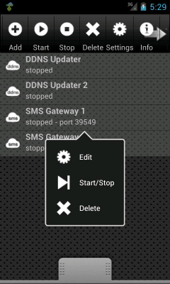 Capture d'écran de l'application SMS Gateway Ultimate - #1