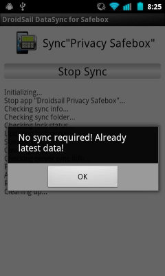 Capture d'écran de l'application DS DataSync - #4