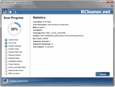 Capture d'écran de l'application RCleaner - #1