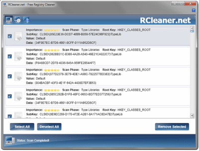 Capture d'écran de l'application RCleaner - #2
