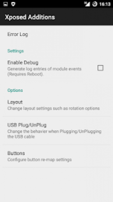 Capture d'écran de l'application Xposed Additions - #3