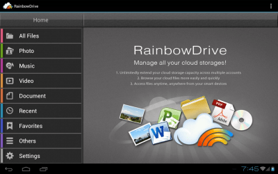 Capture d'écran de l'application RainbowDrive - #1