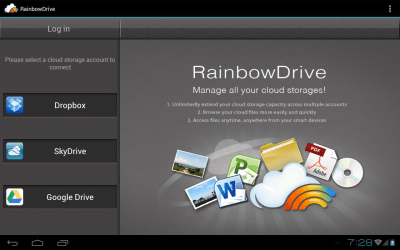 Capture d'écran de l'application RainbowDrive - #2