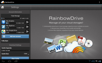Capture d'écran de l'application RainbowDrive - #4