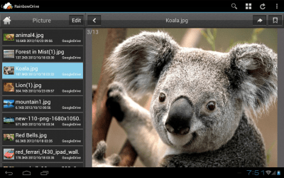 Capture d'écran de l'application RainbowDrive - #6