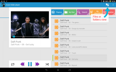 Capture d'écran de l'application Music Folder Player (original) - #5