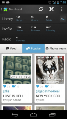 Capture d'écran de l'application Motorola Music Player - #2