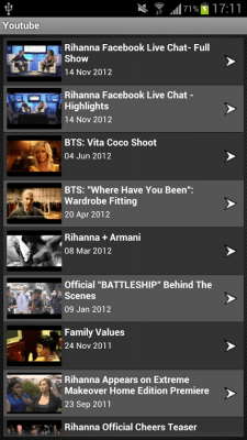 Capture d'écran de l'application Rihanna Unofficial! - #3