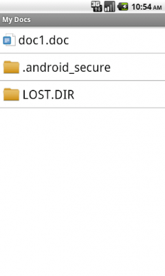 Capture d'écran de l'application My Docs - Google Docs - #3