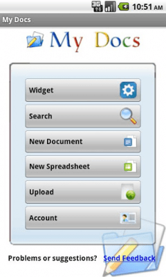 Capture d'écran de l'application My Docs - Google Docs - #4