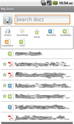 Capture d'écran de l'application My Docs - Google Docs - #6