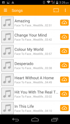 Capture d'écran de l'application abMusic - #7