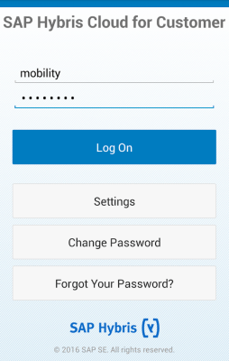 Capture d'écran de l'application SAP Hybris Cloud for Customer - #4