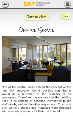 Capture d'écran de l'application SAP Innovation Center - #3
