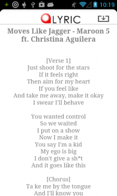 Capture d'écran de l'application Lyric Search - #12