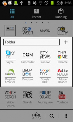 Capture d'écran de l'application Typo White GOLauncher EX Theme - #2