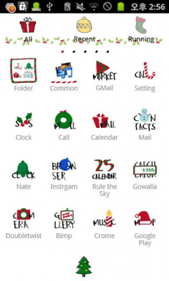 Capture d'écran de l'application Typo Christmas Go Theme - #1