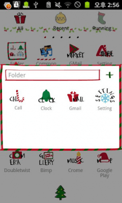Capture d'écran de l'application Typo Christmas Go Theme - #3