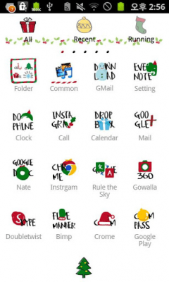 Capture d'écran de l'application Typo Christmas Go Theme - #4