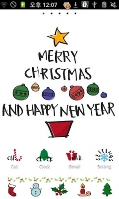 Capture d'écran de l'application Typo Christmas Go Theme - #5