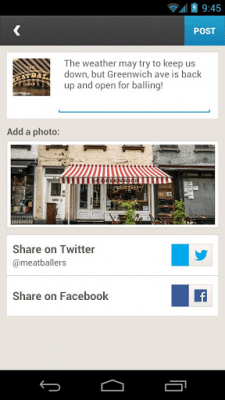 Capture d'écran de l'application Foursquare for Business - #3