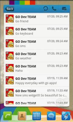 Capture d'écran de l'application Classic Theme GO Launcher EX - #4