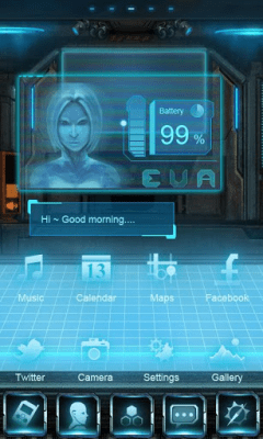 Capture d'écran de l'application EVA Super Theme GO Launcher EX - #2