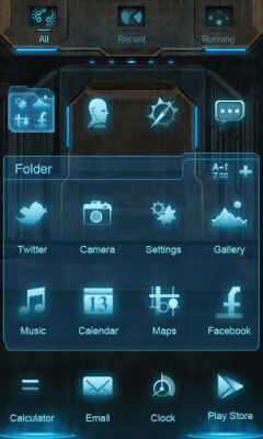 Capture d'écran de l'application EVA Super Theme GO Launcher EX - #3