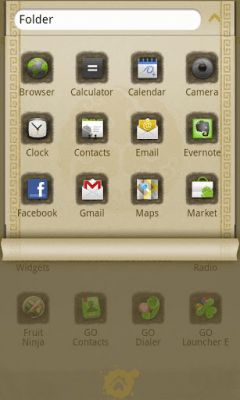 Capture d'écran de l'application Ink Theme GO Launcher EX - #6