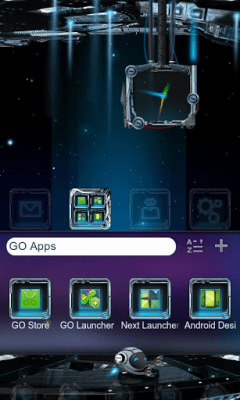 Capture d'écran de l'application Cyber Planet Super Theme GO - #6