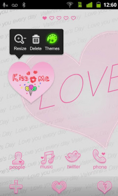 Capture d'écran de l'application GO Note Widget Love Theme - #3