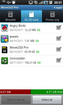 Capture d'écran de l'application Move 2 SD - #2