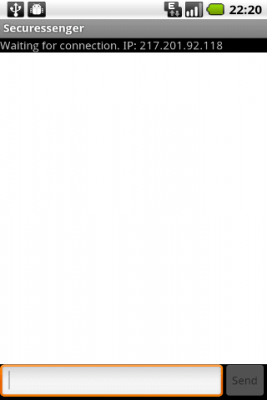 Capture d'écran de l'application Securessenger - #1
