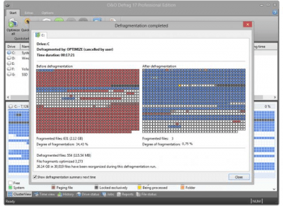 Capture d'écran de l'application O&O Defrag - #3