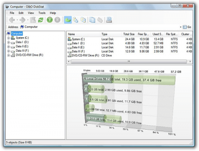 Capture d'écran de l'application O&O DiskStat - #1