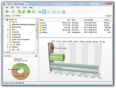 Capture d'écran de l'application O&O DiskStat - #2
