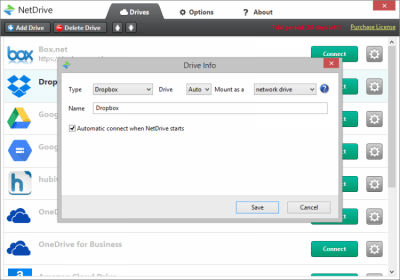 Capture d'écran de l'application NetDrive - #2