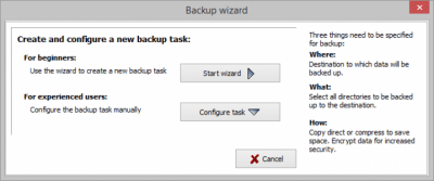 Capture d'écran de l'application Personal Backup - #1