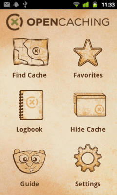 Capture d'écran de l'application OpenCaching - #1