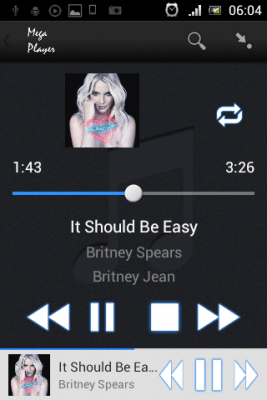 Capture d'écran de l'application Mega Player - #5