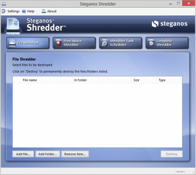 Capture d'écran de l'application Steganos Privacy Suite - #3