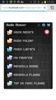 Capture d'écran de l'application Audio Master Floating! - #1