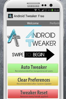 Capture d'écran de l'application Android Tweaker (FREE) - #1