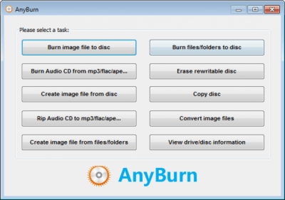 Capture d'écran de l'application AnyBurn - #1