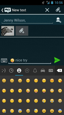 Capture d'écran de l'application mysms - Tron Theme - #3