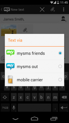 Capture d'écran de l'application mysms - KitKat Theme - #4